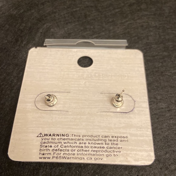 Top & Top Pastel Collection Pastel Pink & Rhinestone Clusters Tear Drop Earrings - Picture 2 of 2